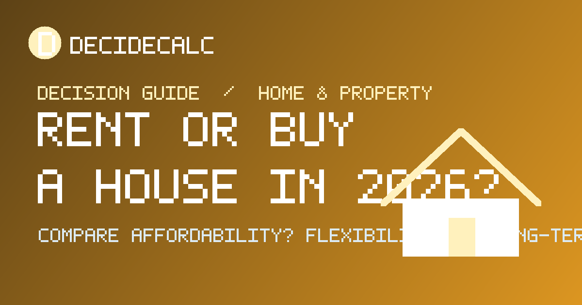 Rent or buy home decision guide